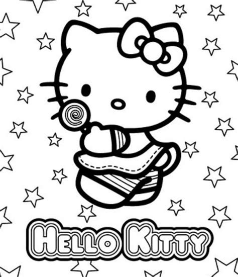 Pinto Dibujos Dibujos Para Colorear De Hello Kitty
