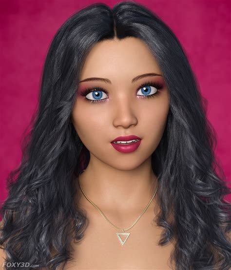 fxy aisha character for genesis 8 female daz content by foxy 3d