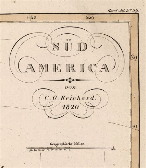1820 Map Of South America Etsy