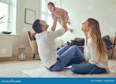 Mommy And Daddyand X27s Little Angel Stock Image Image Of Growth