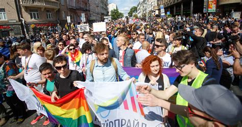 Ukrainians March For Lgbt Equality In Peace