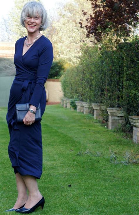 Josephine From Chic At Any Age Style Blog Wearing A Uniglo Dress Mature Fashion Over 50