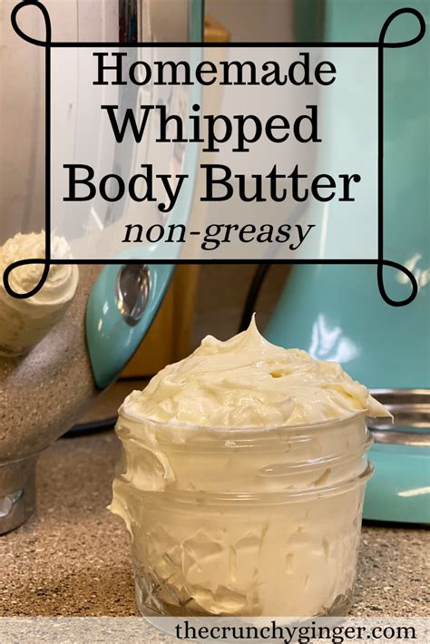 Homemade Whipped Body Butter Non Greasy Homemade Body Butter Diy