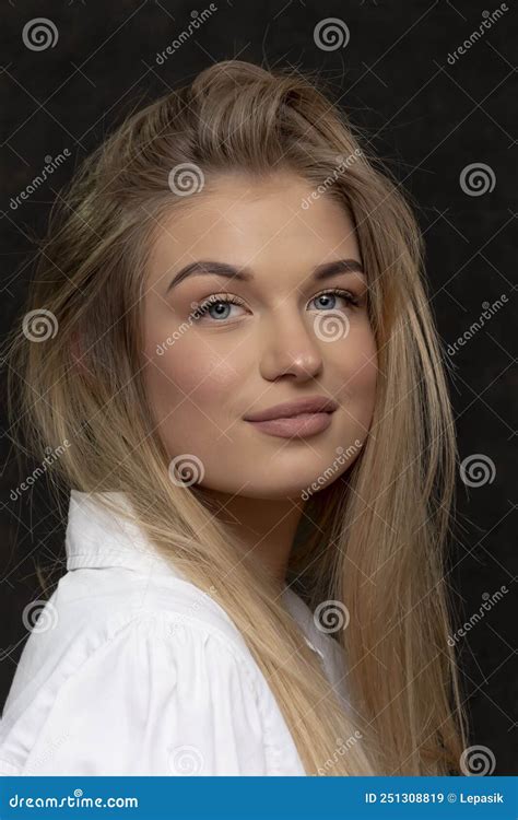 Beautiful 20 Year Old Woman With Blonde Hair