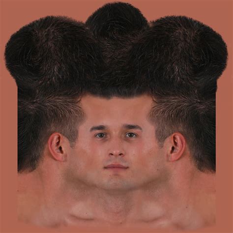 Male Face Texture Map