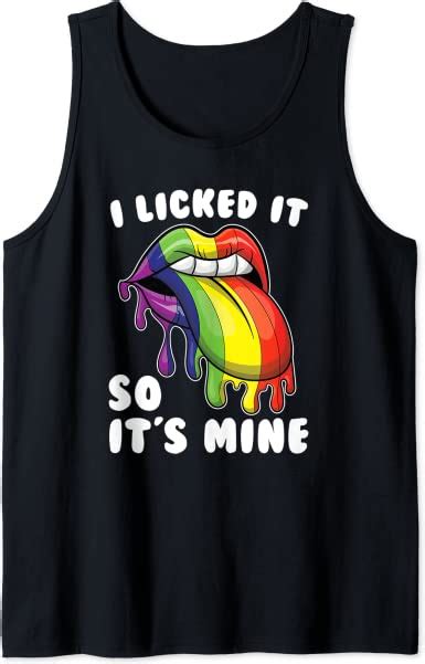 i licked it so its mine funny lesbian pride women t lgbt tank top uk fashion