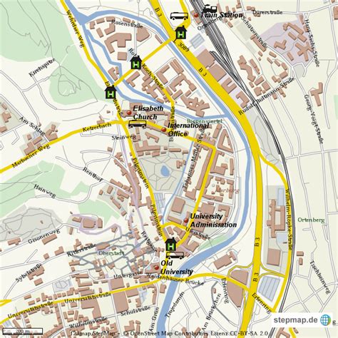 Stepmap Marburg Mit Wichtigen Punkten Landkarte Für Welt