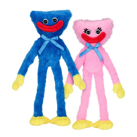 Buy Poppy Playtime Huggy Wuggy And Kissy Missy Smiling Plush Set Two 14 Tall Plushies Series