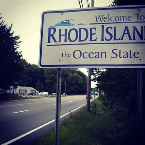 Welcome To Ri Highway Signs Rhode Island Ocean