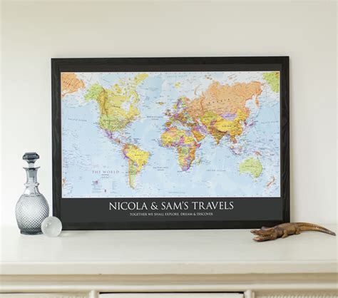 Personalised Map Of The World By Maps International Personalized Map