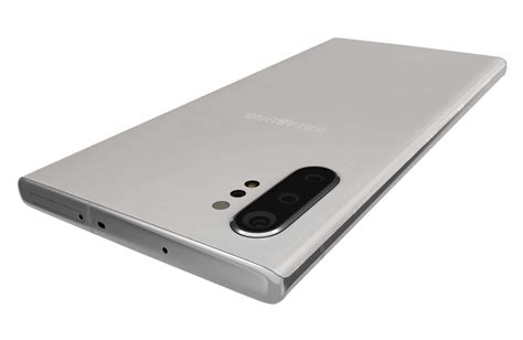 Samsung Galaxy Note 10 Plus Aura White 3d Model By Reverart