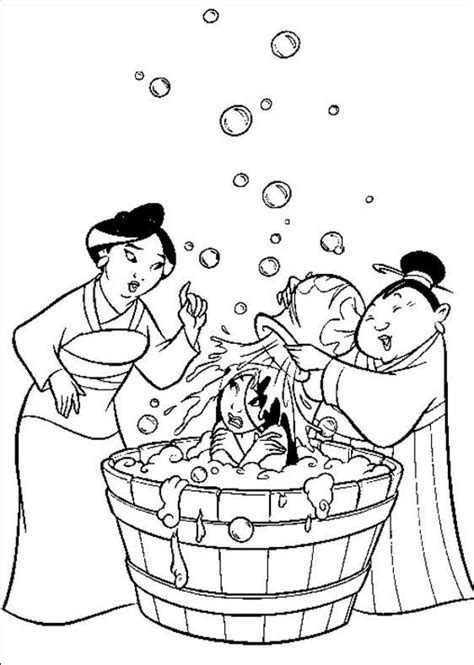 Download Mulan Coloring Page | Disney coloring pages, Princess ...