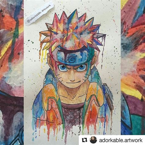 Rainbow Naruto Naruto Narutoshippuden Narutouzumaki Draw