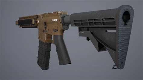 Finished Mk18 Daniel Defense — Polycount