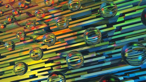 Digital Art Cgi Colorful Lines 3d Ball Sphere Transparency
