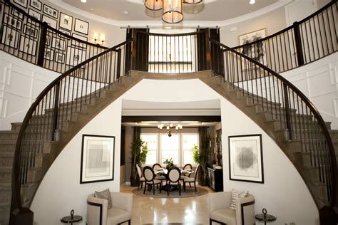 Double Staircase Foyer