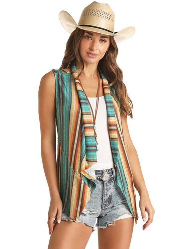 Rock And Roll Cowgirl Vest With Lace Up Detailing Jrs Western Store