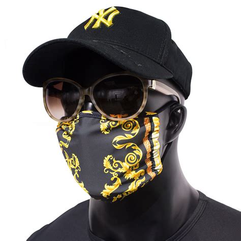 Reusable Gangster Washable Face Masks Half Face Mouth Mask Barocco 3d