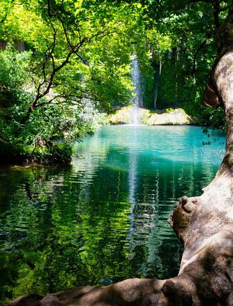 Kursunlu Waterfall Nature Park Near Antalya Stock Image Image Of