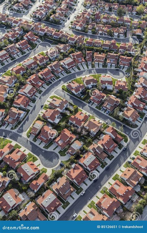 Aerial Porter Ranch California Homes Stock Image Image Of Buildings