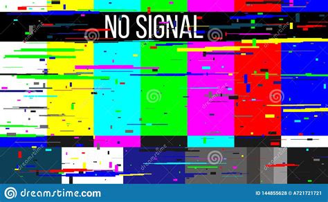 Creative Illustration Of No Signal Tv Test Pattern Background