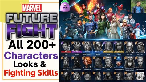Marvel Future Fight All Characters And All Unique Abilities All 200