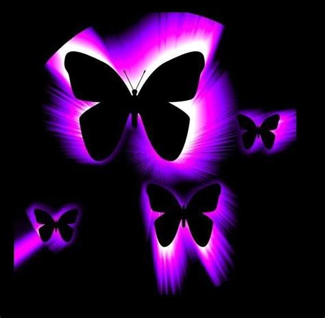 39 Neon Butterfly Wallpaper