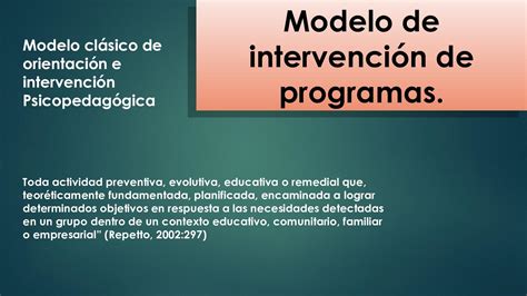 Arriba 80 Imagen Modelo Educativo De Intervención Psicopedagógica