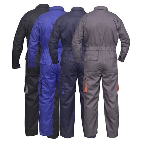 Work Wear Mens Overalls Boiler Suit Coveralls Mechanics Boilersuit