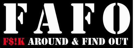 Fafo 8x3 Uv Protected Bumper Sticker Etsy