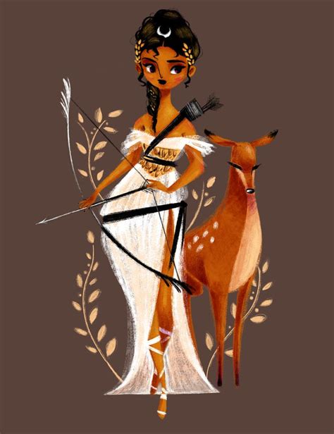 Artemis The Hunt For Hunters On Behance Ilustraciones Mitología
