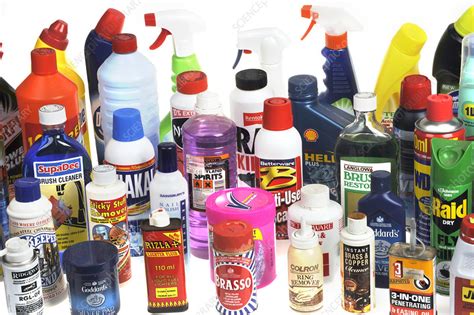 Domestic Chemical Products Stock Image C0233893 Science Photo