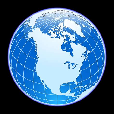 100000 North America Globe Vector Images Depositphotos