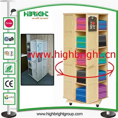 Wholesale source for retail merchandisers, wire display racks and p.o.p display racks. China MDF Rotating T-Shirt Display Rack with Acrylic ...