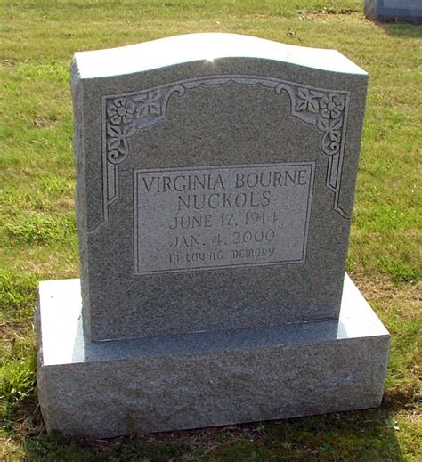 Virginia Elizabeth Bourne Nuckols 1914 2000 Find A Grave Memorial