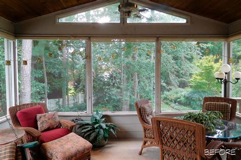Custom Screened Porch With Fireplace Remodel Roswell Ga