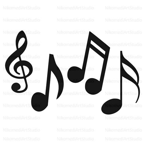 Music Notes Svg Music Note Svg Bundle Music Notes Clipart Music