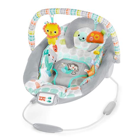 Bright Starts Whimsical Wild Cradling Bouncer Seat With Soothing
