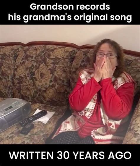 Grandson Surprises His Grandma With A Record Of Her Original Song