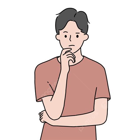 Confused Boy Png Transparent Young Boy Illustration Confused Young