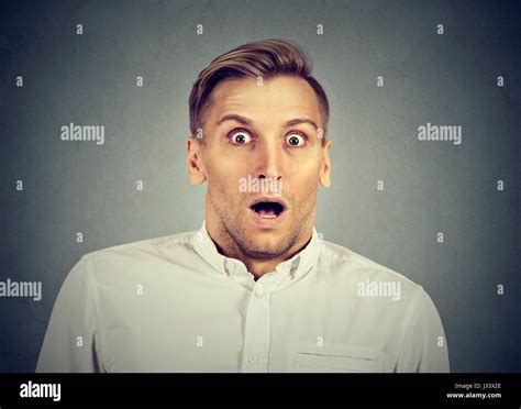 Concerned Scared Man Stock Photo Alamy