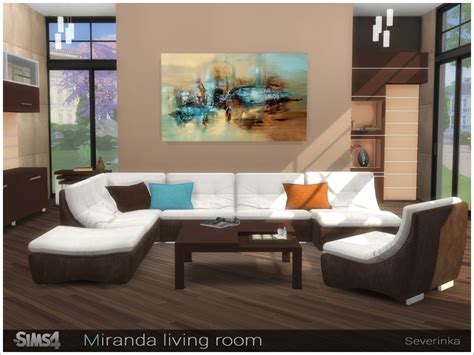 Sims 4 Ccs The Best Miranda Living Room By Severinka