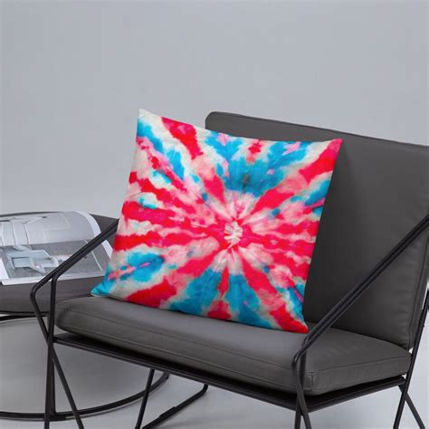 Tie Dye Throw Pillow Accent Pillow Unique Ts Fun Bright Colors