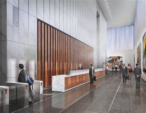 The Evolving Design Of 1wtc Freedom Tower Lobby Design Hotel Lobby Design Office Reception