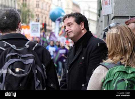 Comedian And Activist Mark Thomas At The Tuc March And Demonstration In