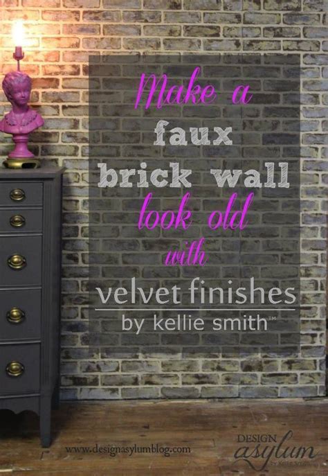Diy Making Faux Brick Walls Look Old Hometalk