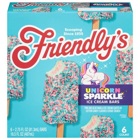 Save On Friendlys Ice Cream Bars Unicorn Sparkle 6 Ct Order Online