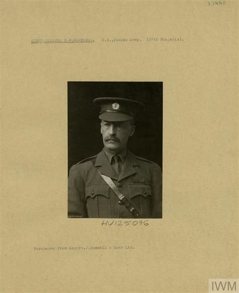 Lieutenant Colonel G W Robinson Imperial War Museums