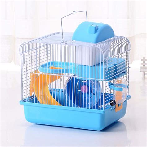 Buy 2 Tier Portable Travel Cage For Small Animals Dwarf Hamster Travel