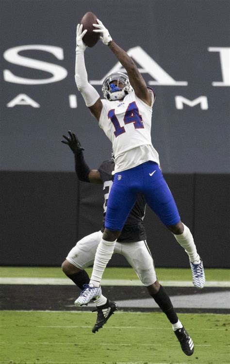 Buffalo Bills Wide Receiver Stefon Diggs 14 Makes A Catch Over Las
